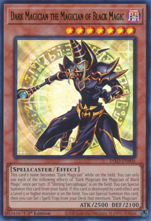 Dark Magician the Magician of Black Magic [INFO-EN006] Ultra Rare | The Gaming-Verse