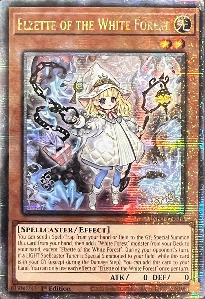 Elzette of the White Forest (Quarter Century Secret Rare) [INFO-EN014] Quarter Century Secret Rare | The Gaming-Verse