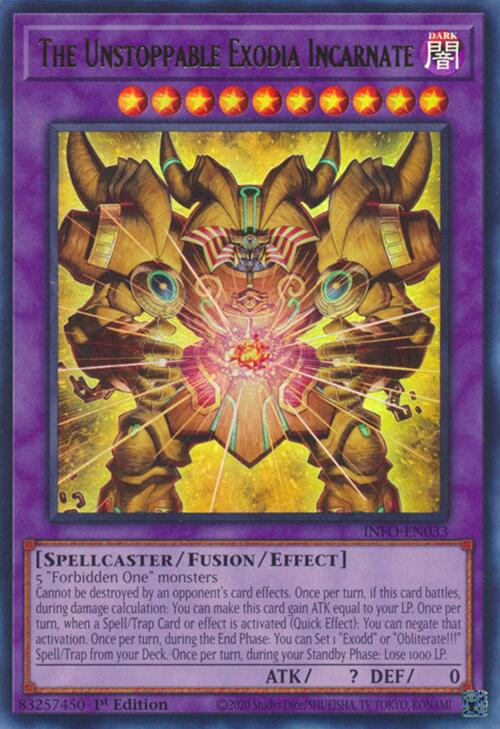 The Unstoppable Exodia Incarnate [INFO-EN033] Ultra Rare | The Gaming-Verse