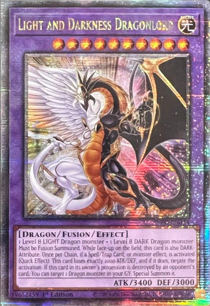 Light and Darkness Dragonlord (Quarter Century Secret Rare) [INFO-EN034] Quarter Century Secret Rare | The Gaming-Verse