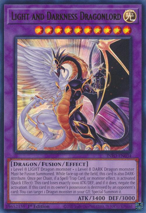 Light and Darkness Dragonlord [INFO-EN034] Ultra Rare | The Gaming-Verse