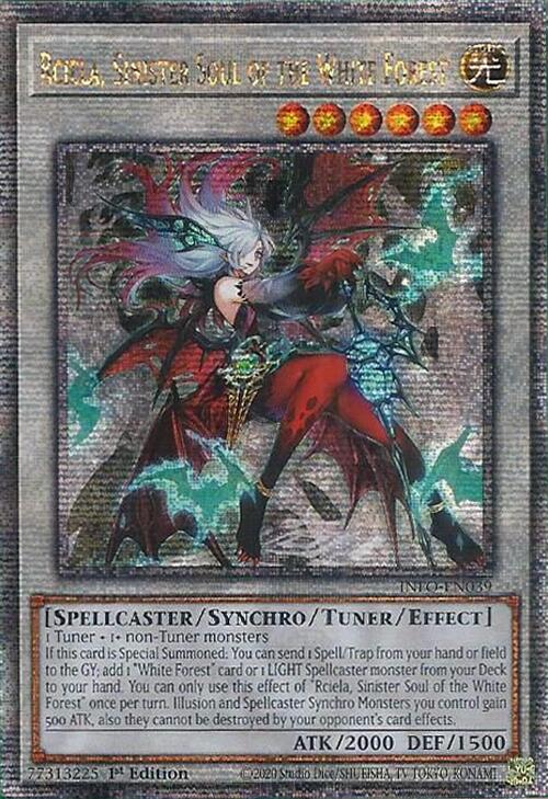 Rciela, Sinister Soul of the White Forest (Quarter Century Secret Rare) [INFO-EN039] Quarter Century Secret Rare | The Gaming-Verse