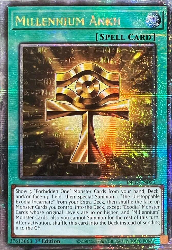 Millennium Ankh (Quarter Century Secret Rare) [INFO-EN053] Quarter Century Secret Rare | The Gaming-Verse