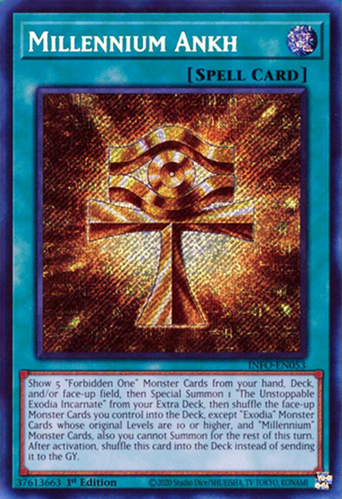 Millennium Ankh [INFO-EN053] Secret Rare | The Gaming-Verse