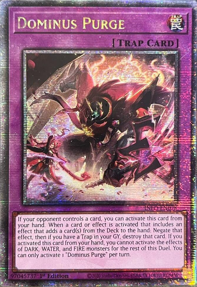 Dominus Purge (Quarter Century Secret Rare) [INFO-EN078] Quarter Century Secret Rare | The Gaming-Verse