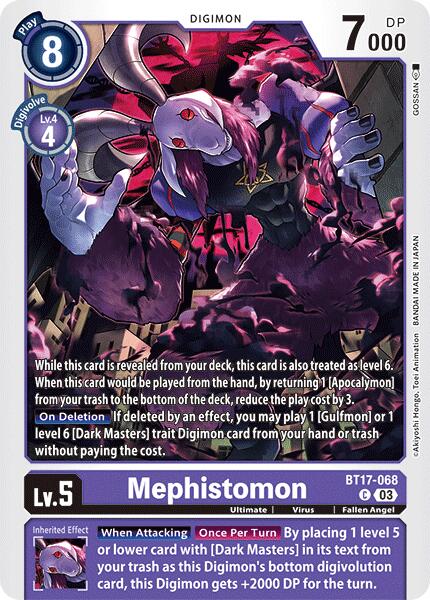 Mephistomon [BT17-068] [Secret Crisis] | The Gaming-Verse