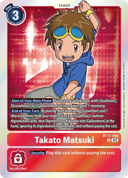 Takato Matsuki [BT17-080] [Secret Crisis] | The Gaming-Verse