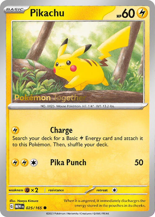 Pikachu (025/165) (PokePost Promo) [Scarlet & Violet: 151] | The Gaming-Verse