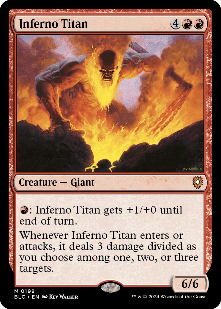 Inferno Titan [Bloomburrow Commander] | The Gaming-Verse