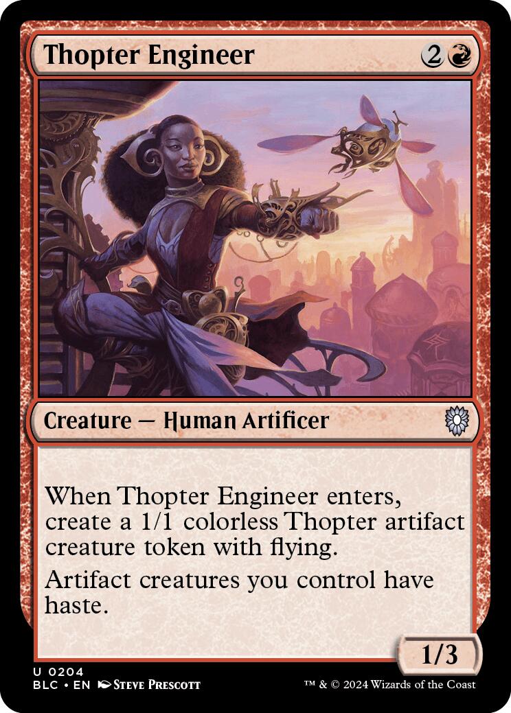 Thopter Engineer [Bloomburrow Commander] | The Gaming-Verse