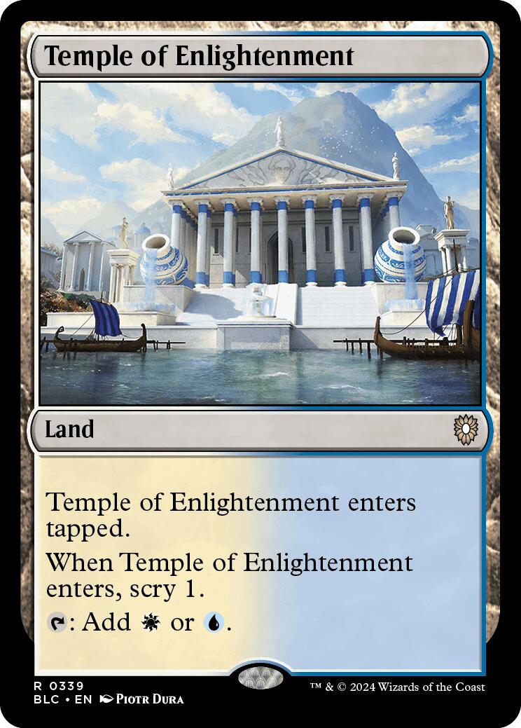 Temple of Enlightenment [Bloomburrow Commander] | The Gaming-Verse