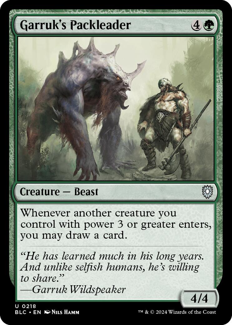 Garruk's Packleader [Bloomburrow Commander] | The Gaming-Verse