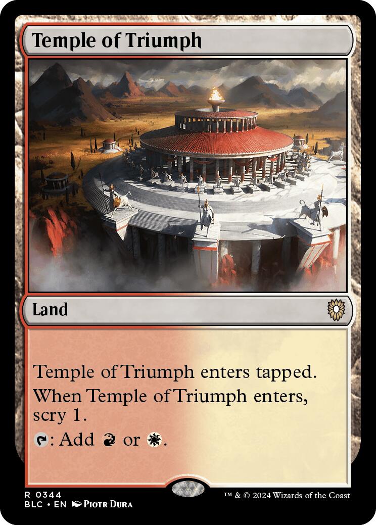 Temple of Triumph [Bloomburrow Commander] | The Gaming-Verse