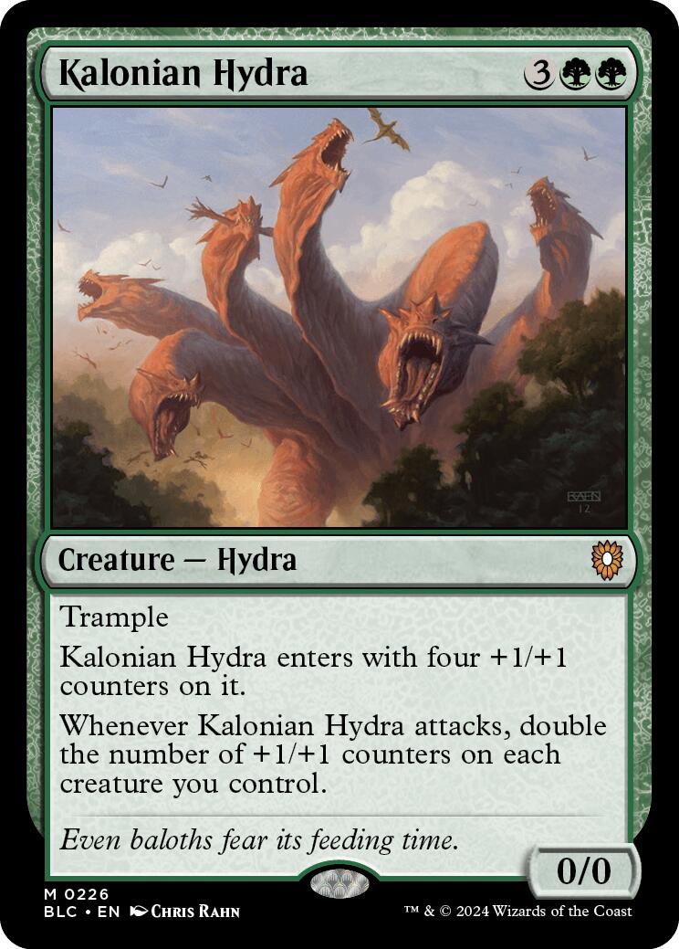 Kalonian Hydra [Bloomburrow Commander] | The Gaming-Verse