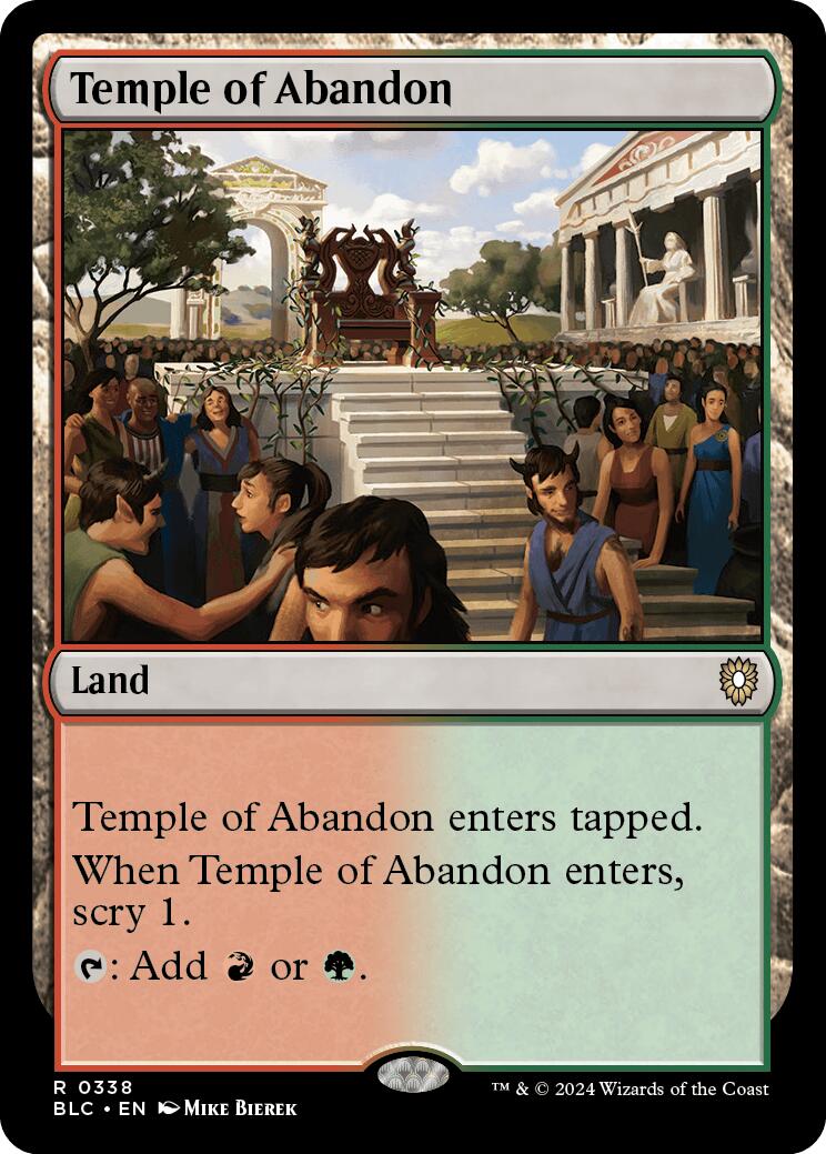 Temple of Abandon [Bloomburrow Commander] | The Gaming-Verse