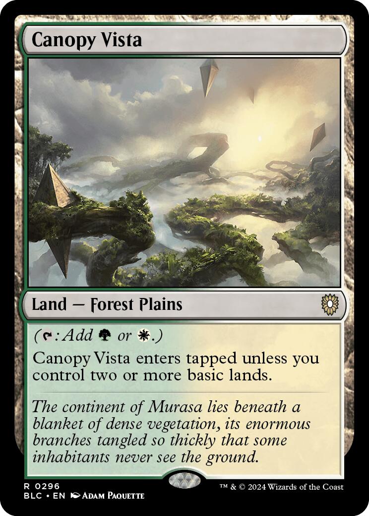 Canopy Vista [Bloomburrow Commander] | The Gaming-Verse