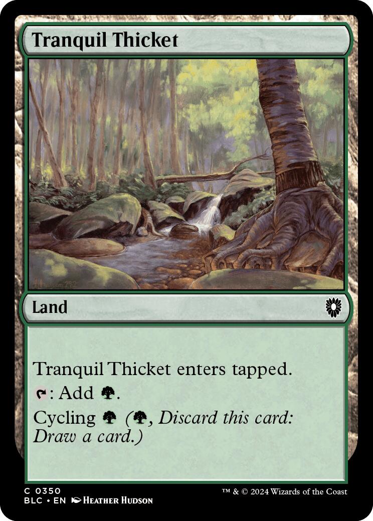 Tranquil Thicket [Bloomburrow Commander] | The Gaming-Verse