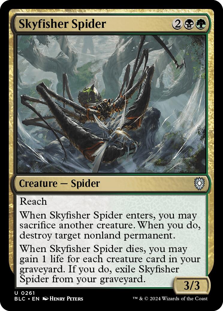 Skyfisher Spider [Bloomburrow Commander] | The Gaming-Verse