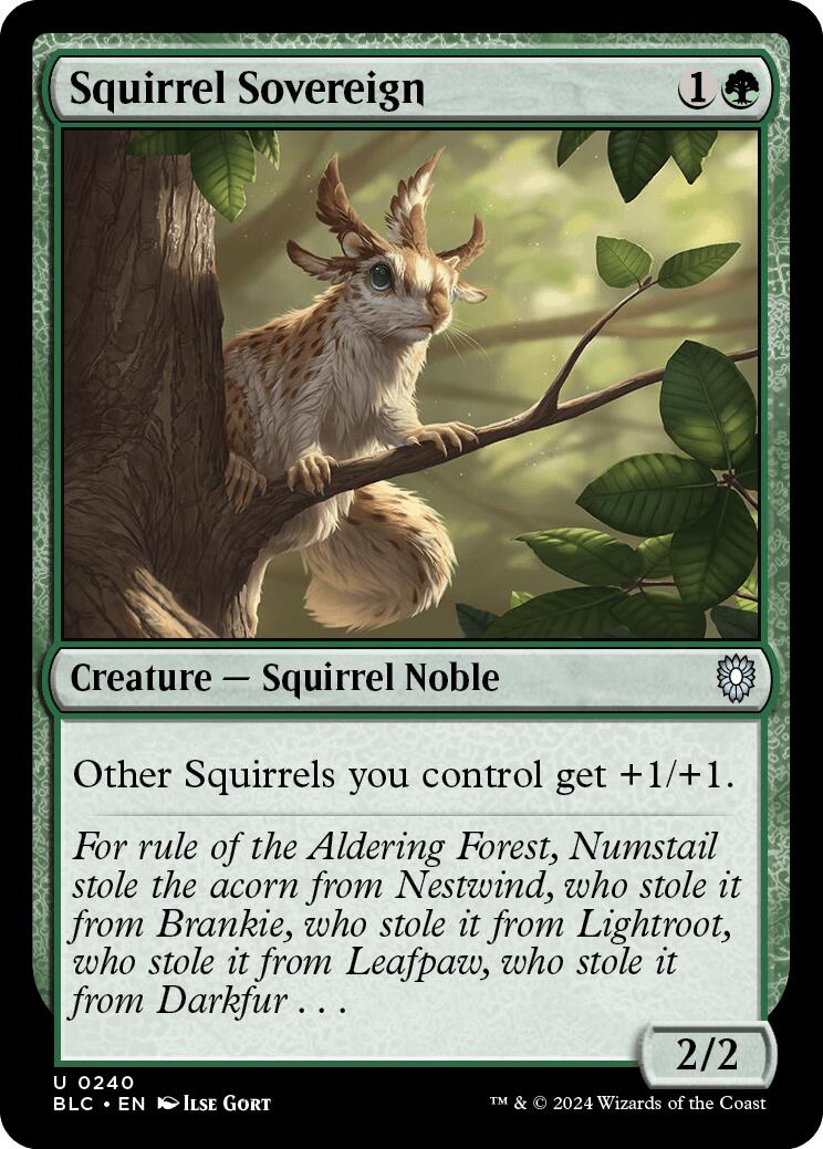 Squirrel Sovereign [Bloomburrow Commander] | The Gaming-Verse