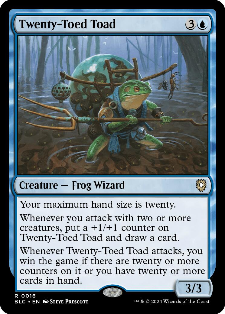 Twenty-Toed Toad [Bloomburrow Commander] | The Gaming-Verse