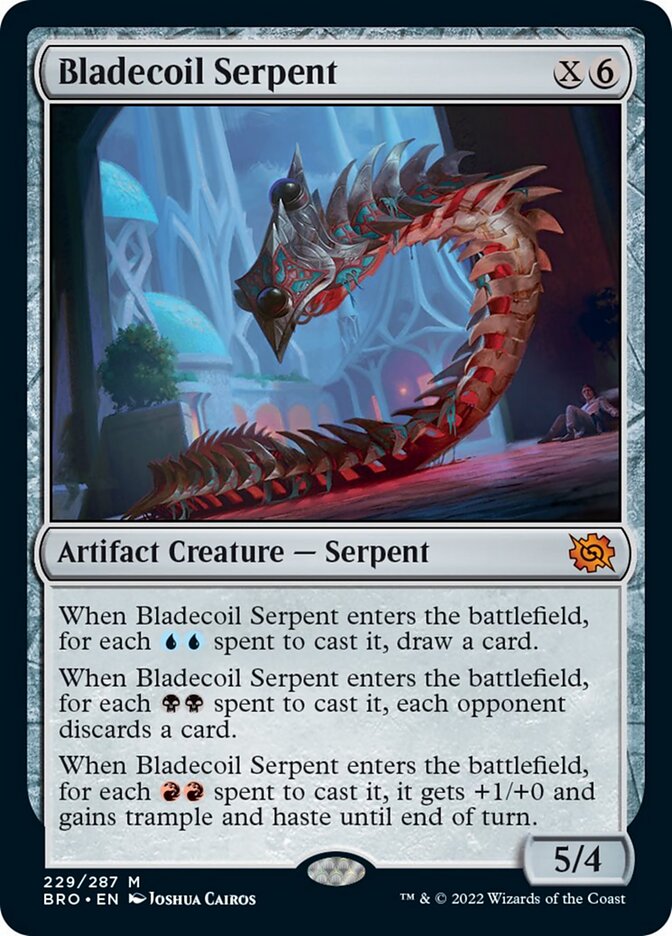 Bladecoil Serpent (Promo Pack) [The Brothers' War Promos] | The Gaming-Verse