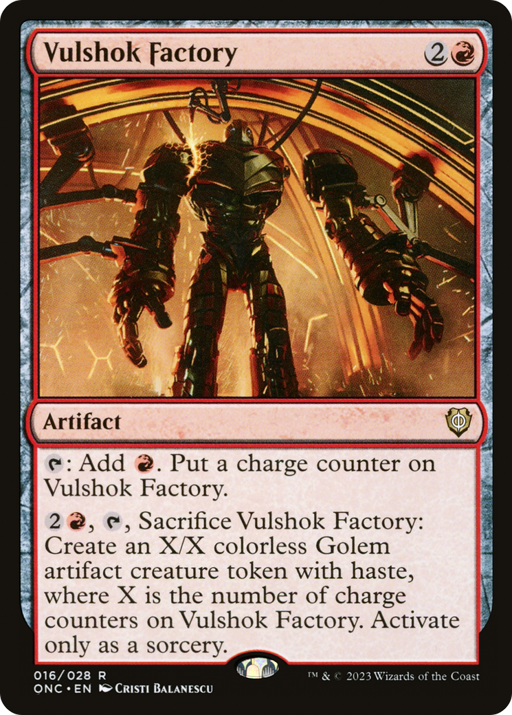 Vulshok Factory [Phyrexia: All Will Be One Commander] | The Gaming-Verse