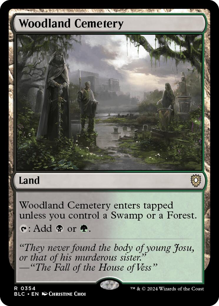 Woodland Cemetery [Bloomburrow Commander] | The Gaming-Verse