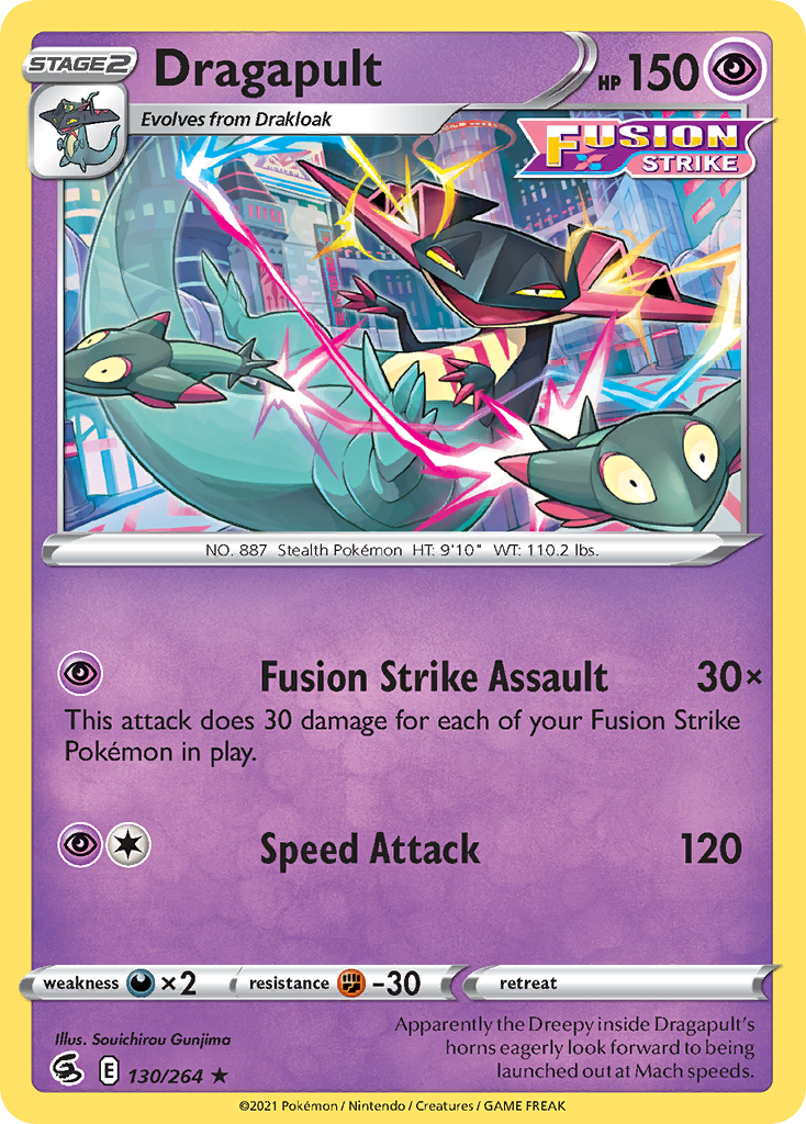 Dragapult (130/264) (Theme Deck Exclusive) [Sword & Shield: Fusion Strike] | The Gaming-Verse