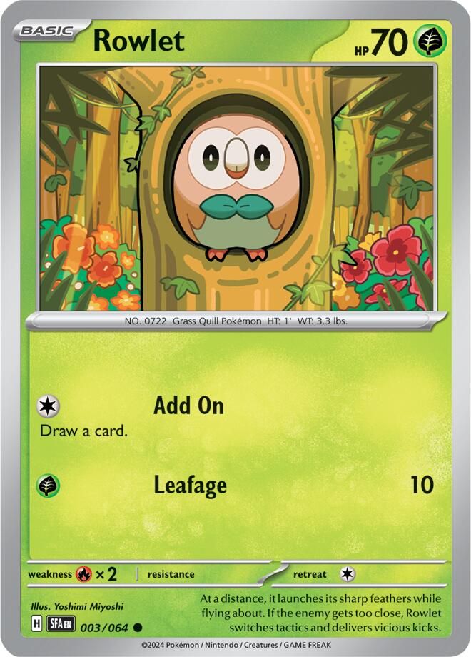 Rowlet (003/064) [Scarlet & Violet: Shrouded Fable] | The Gaming-Verse