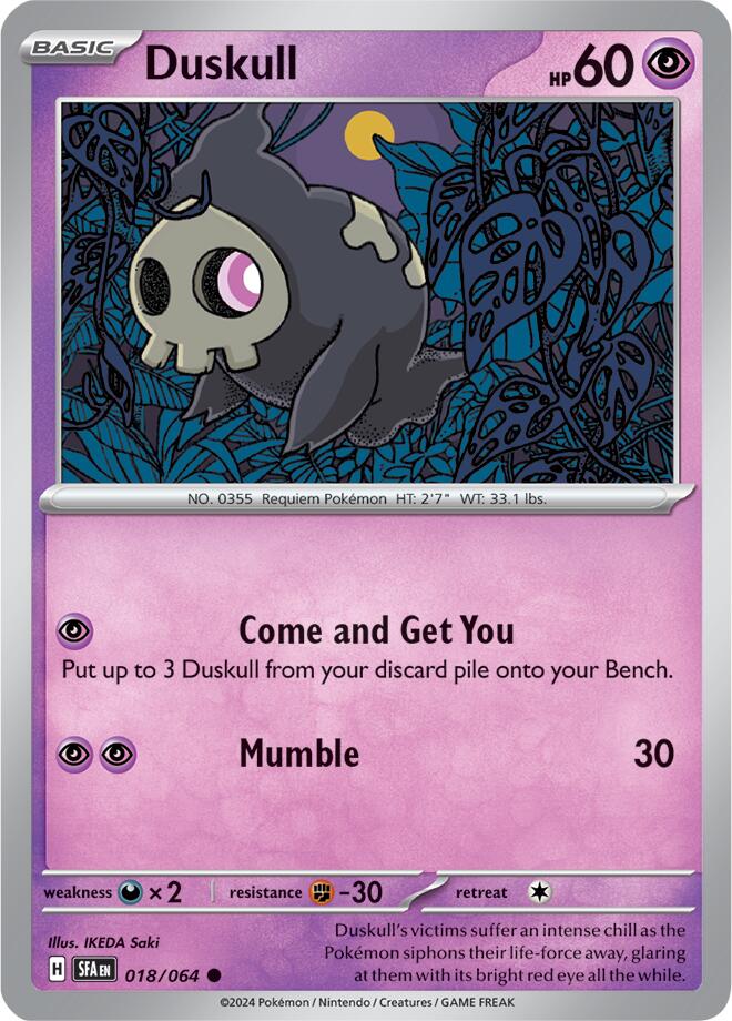 Duskull (018/064) [Scarlet & Violet: Shrouded Fable] | The Gaming-Verse