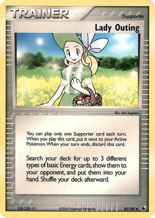 Lady Outing (83/109) (Theme Deck Exclusive) [EX: Ruby & Sapphire] | The Gaming-Verse