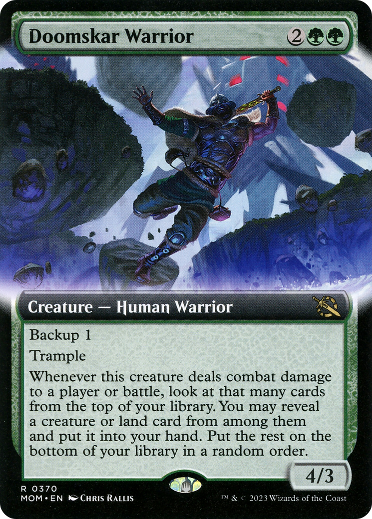 Doomskar Warrior (Extended Art) [March of the Machine] | The Gaming-Verse