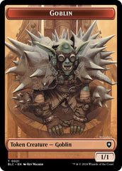 Goblin // Thopter Double-Sided Token [Bloomburrow Commander Tokens] | The Gaming-Verse