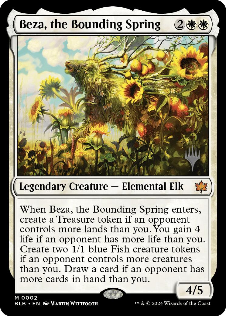 Beza, the Bounding Spring (Promo Pack) [Bloomburrow Promos] | The Gaming-Verse