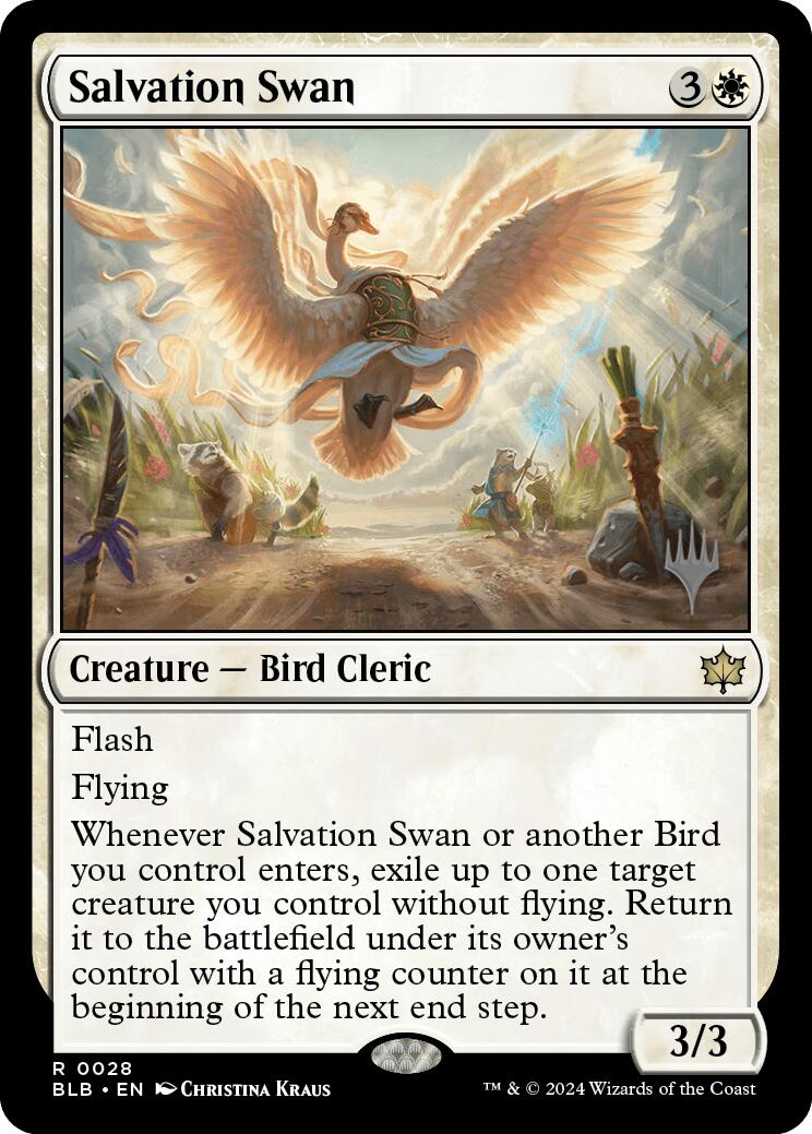 Salvation Swan (Promo Pack) [Bloomburrow Promos] | The Gaming-Verse