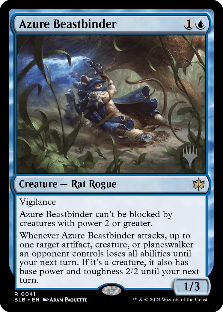 Azure Beastbinder (Promo Pack) [Bloomburrow Promos] | The Gaming-Verse