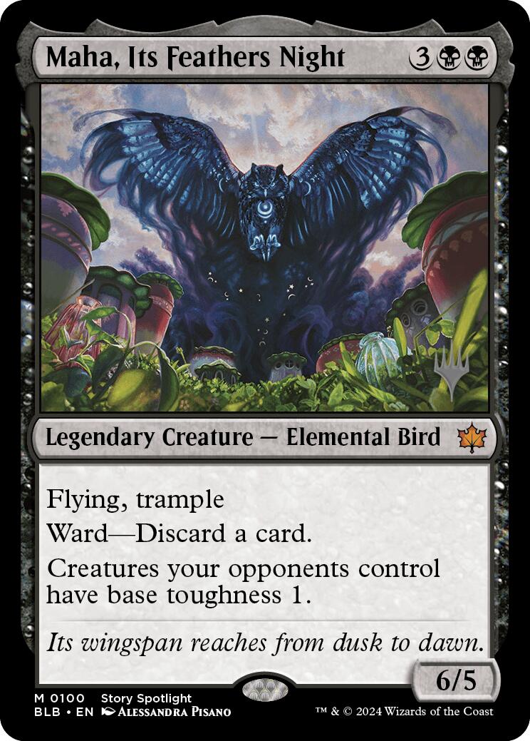 Maha, Its Feather Night (Promo Pack) [Bloomburrow Promos] | The Gaming-Verse