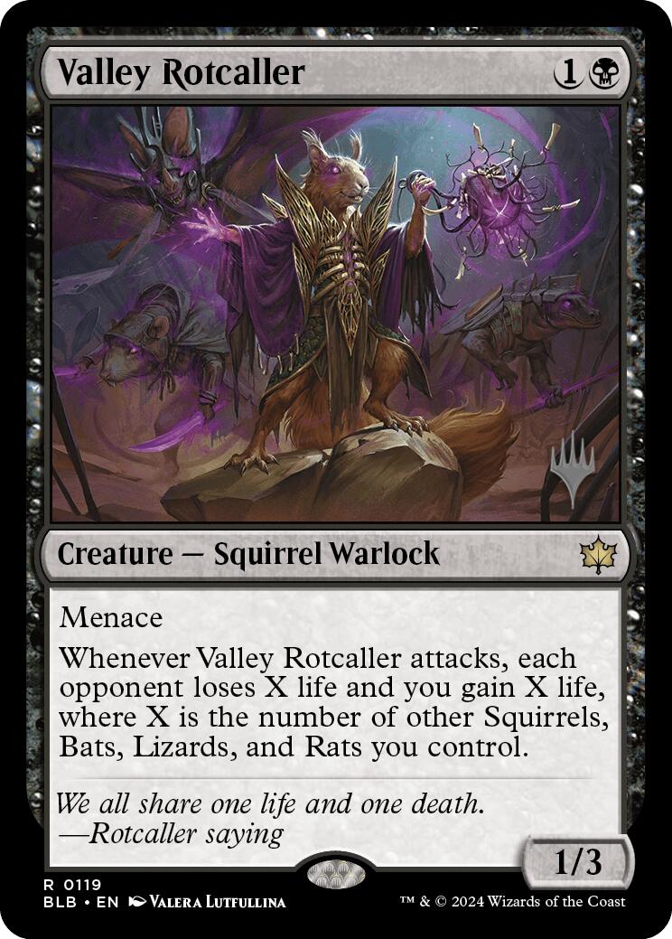 Valley Rotcaller (Promo Pack) [Bloomburrow Promos] | The Gaming-Verse