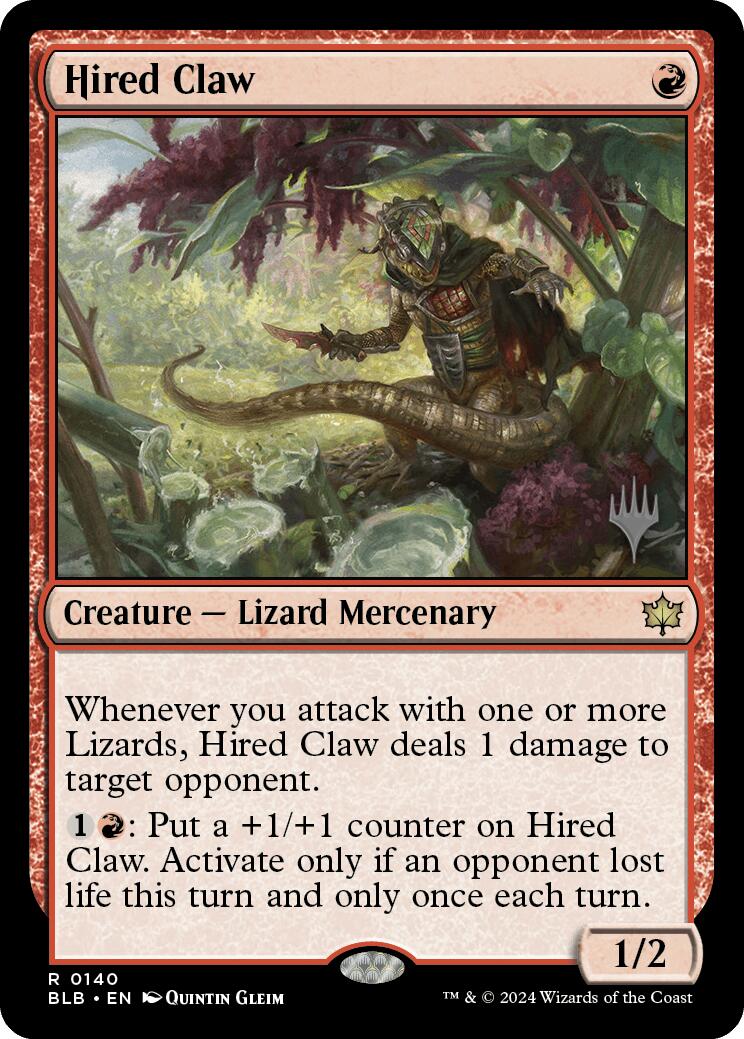 Hired Claw (Promo Pack) [Bloomburrow Promos] | The Gaming-Verse