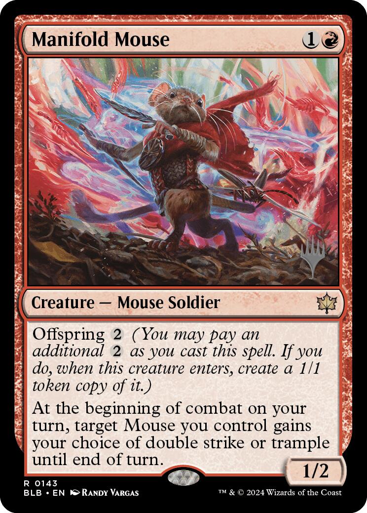 Manifold Mouse (Promo Pack) [Bloomburrow Promos] | The Gaming-Verse