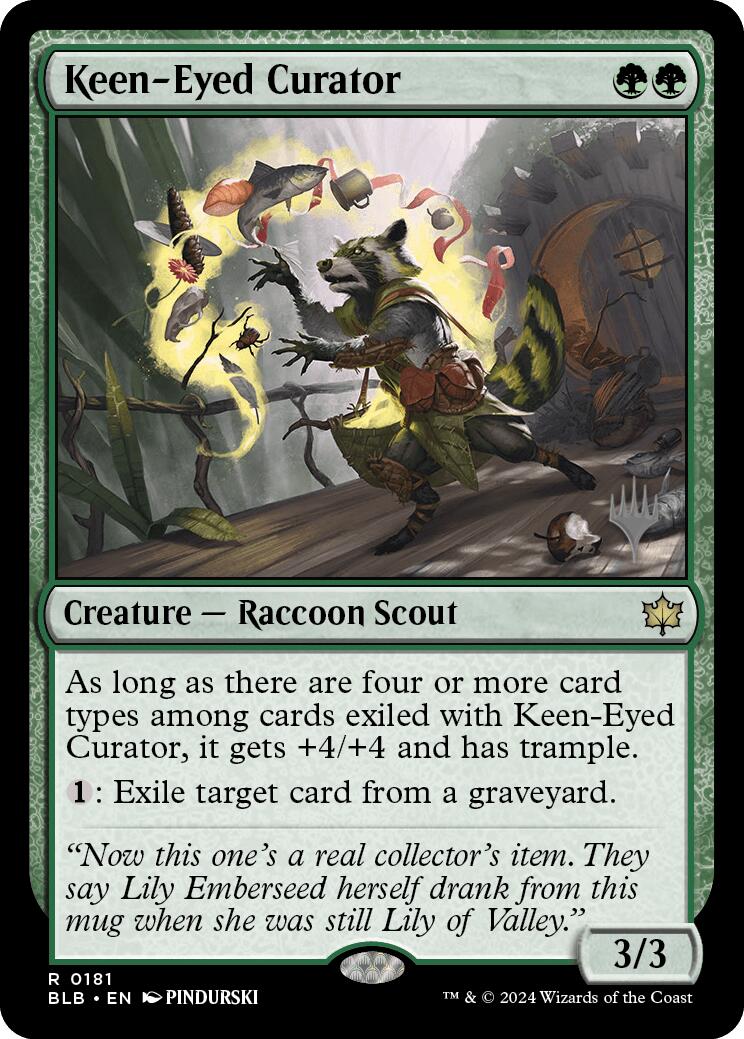 Keen-Eyed Curator (Promo Pack) [Bloomburrow Promos] | The Gaming-Verse