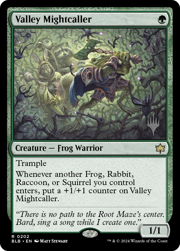 Valley Mightcaller (Promo Pack) [Bloomburrow Promos] | The Gaming-Verse