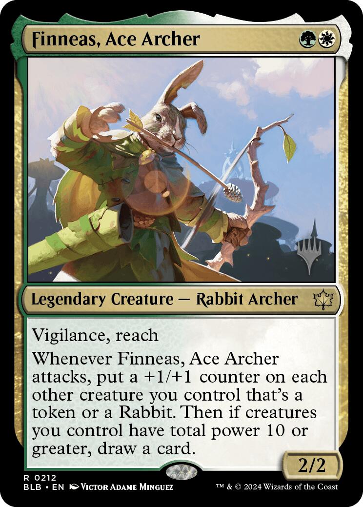 Finneas, Ace Archer (Promo Pack) [Bloomburrow Promos] | The Gaming-Verse