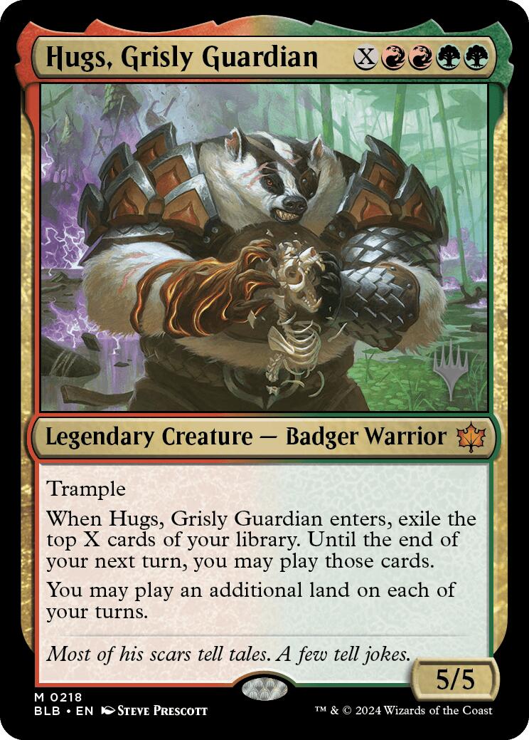 Hugs, Grisly Guardian (Promo Pack) [Bloomburrow Promos] | The Gaming-Verse