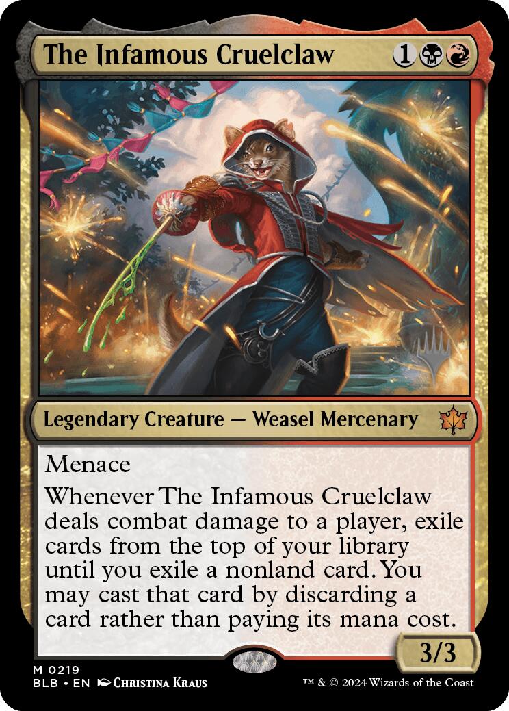 The Infamous Cruelclaw (Promo Pack) [Bloomburrow Promos] | The Gaming-Verse