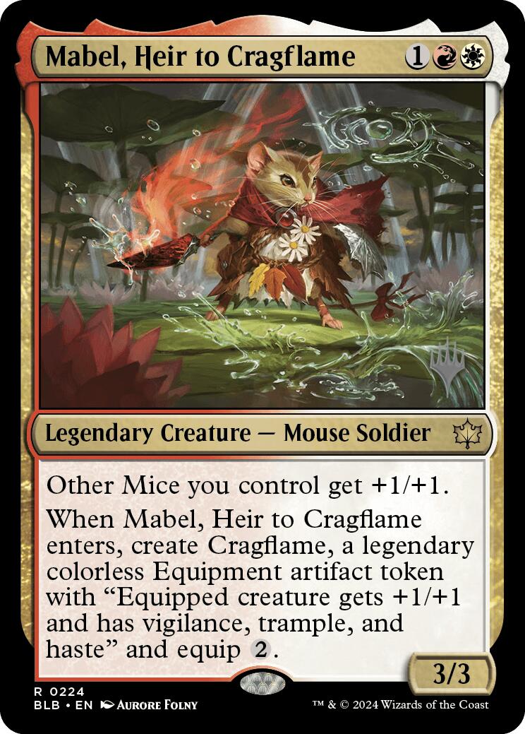 Mabel, Heir to Cragflame (Promo Pack) [Bloomburrow Promos] | The Gaming-Verse