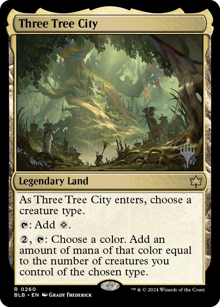 Three Tree City (Promo Pack) [Bloomburrow Promos] | The Gaming-Verse