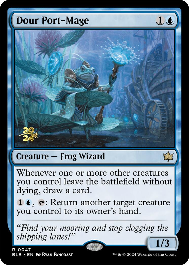 Dour Port-Mage [Bloomburrow Prerelease Promos] | The Gaming-Verse