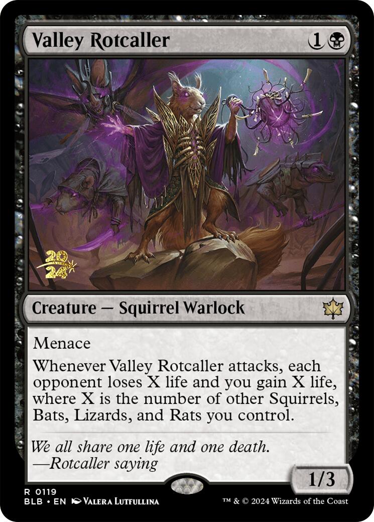 Valley Rotcaller [Bloomburrow Prerelease Promos] | The Gaming-Verse