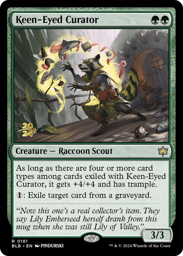 Keen-Eyed Curator [Bloomburrow Prerelease Promos] | The Gaming-Verse